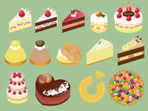 バースデーケーキ　誕生日ケーキ　イラスト　無料　フリー