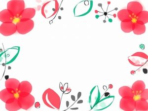 無料素材 梅の花のフレーム枠 背景のイラスト おすすめ じゃぱねすくライフ