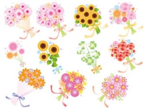 70以上 かわいい ブーケ 花束 イラスト 最高の画像壁紙日本aad