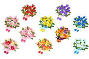 薔薇　バラ　花束　おしゃれ　かわいい　無料　フリー