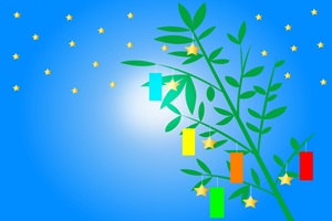 Tanabata Illust Background Sasa Tanzaku じゃぱねすくライフ