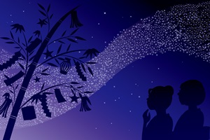 Tanabata Silhoutte Illust じゃぱねすくライフ