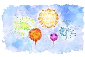 無料素材 花火の背景 枠のイラスト おすすめ じゃぱねすくライフ