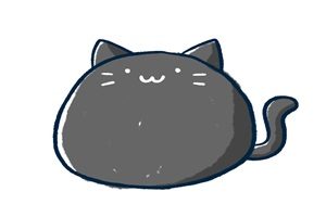 黒猫　イラスト　ゆるかわ　ゆるキャラ　無料　フリー