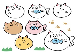 ゆるい】猫のイラスト・無料素材のオススメ【ゆるかわ】  じゃぱね 