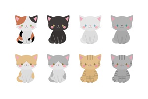 猫　ネコ　ねこ　イラスト　かわいい　無料　フリー