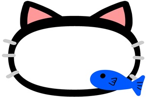 Cat Fish Illust Frame じゃぱねすくライフ