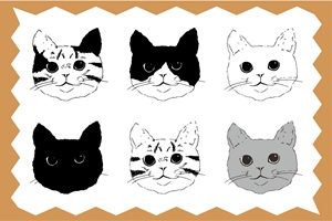 Ngagolak 猫 イラスト 手書き おしゃれ