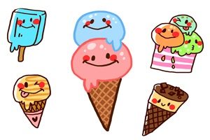 無料 アイスクリームのイラスト素材 かわいい おしゃれ じゃぱねすくライフ