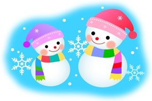 無料 商用フリー 雪だるまのイラスト かわいい おしゃれ じゃぱねすくライフ