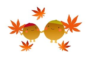 もみじ　どんぐり　イラスト　かわいい　無料　商用フリー