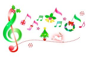 クリスマスツリー　音符　オーナメント　イラスト　おしゃれ　かわいい　無料　フリー