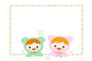 赤ちゃん　イラスト　フレーム　かわいい　無料　商用フリー