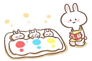 うさぎ　イラスト　赤ちゃん　寝る　寝ている　昼寝　かわいい　無料　商用フリー