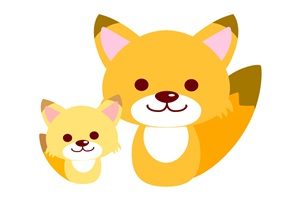 無料イラスト画像 ラブリーかわいい かっこいい かわいい キツネ イラスト