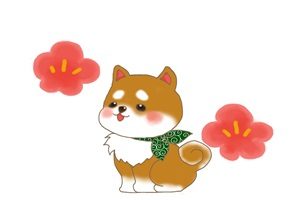 無料 柴犬のイラスト素材 かわいい ゆるい ゆるかわ じゃぱね