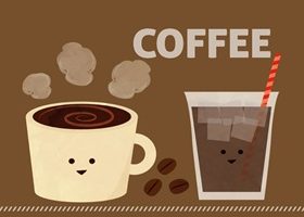 かわいいコーヒーのイラスト