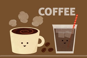 無料 コーヒー コーヒーカップのイラスト素材 かわいい おしゃれ